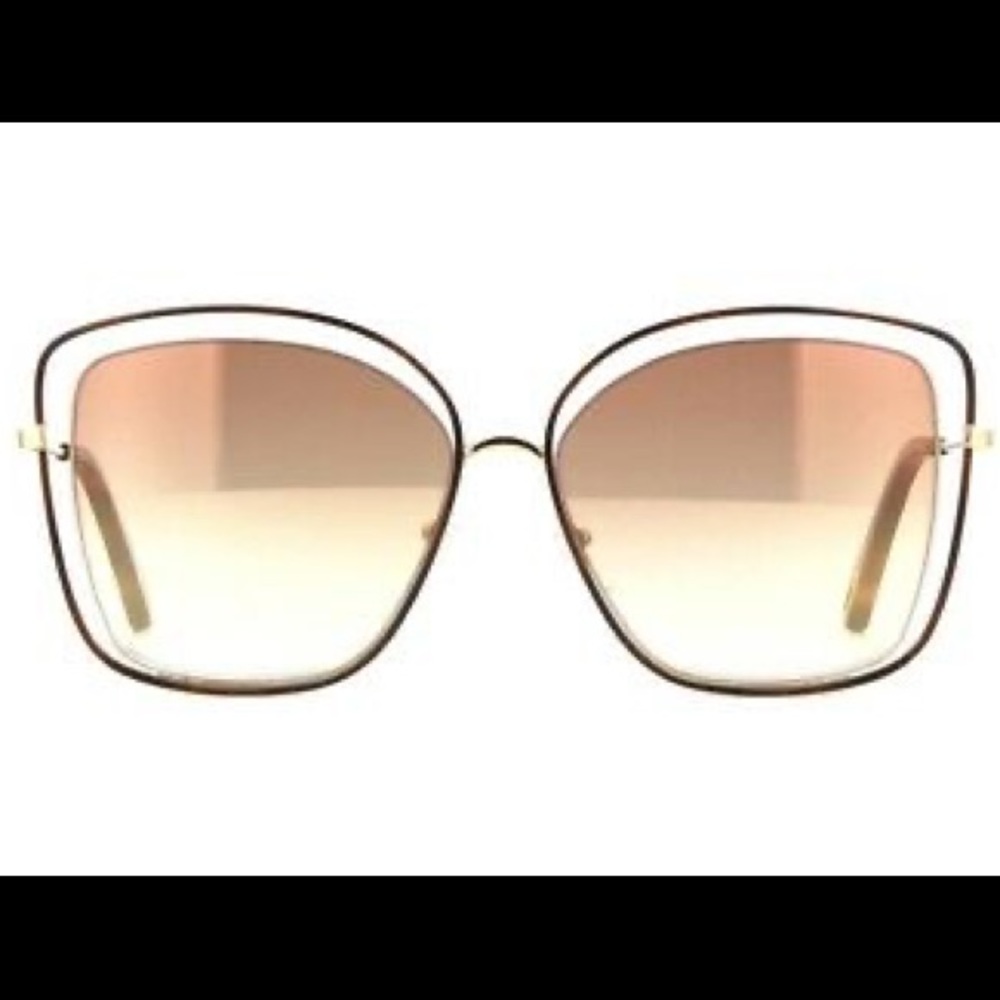CHLOÉ CE133S 259 60 HAVANA CAT-EYE SUNGLASSES